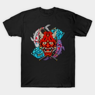 Oni Skull and Koi Fish 1.2 T-Shirt